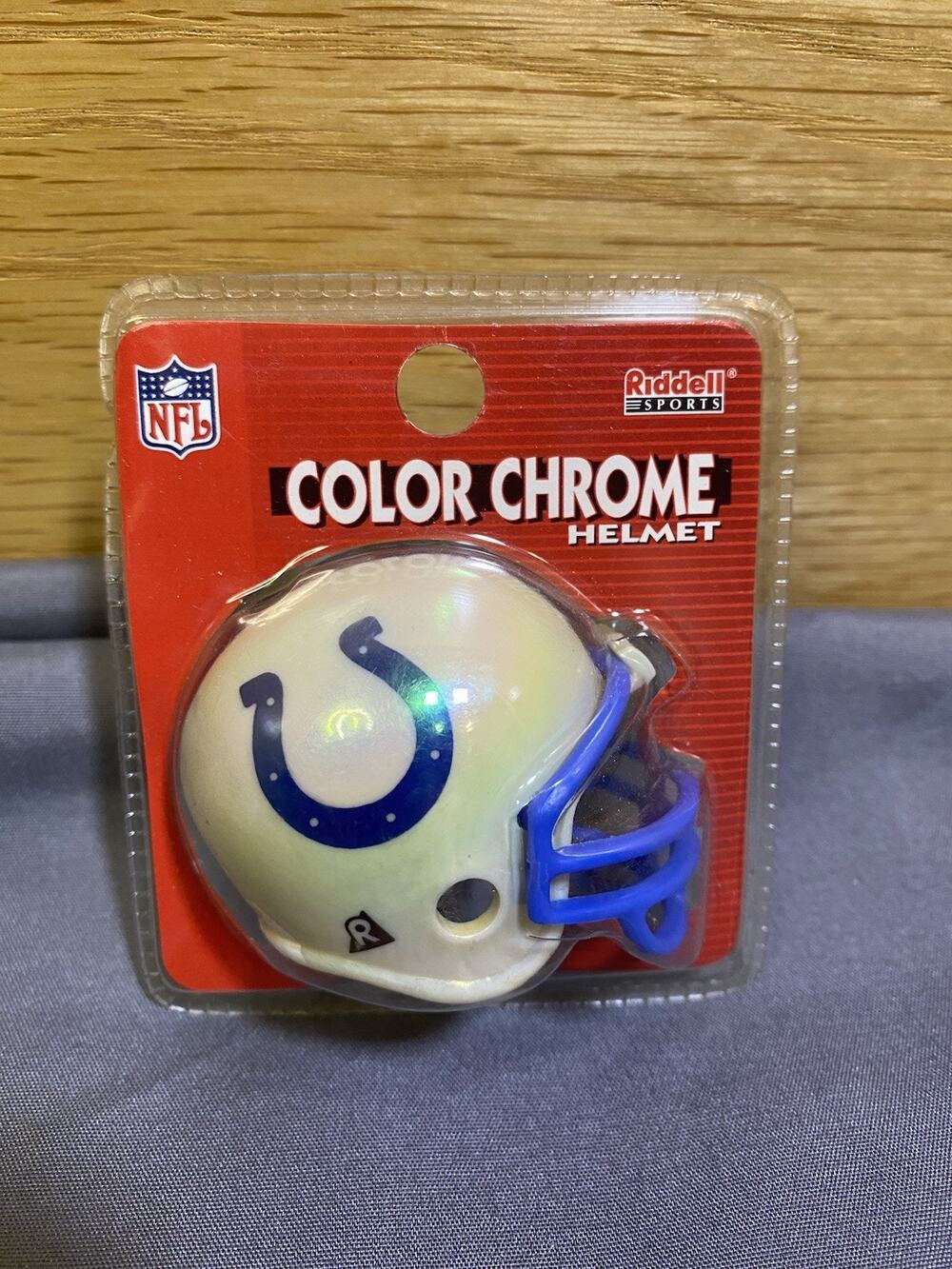 INDIANAPOLIS COLTS CHROME STYLE POCKET PRO HELMET RIDDELL